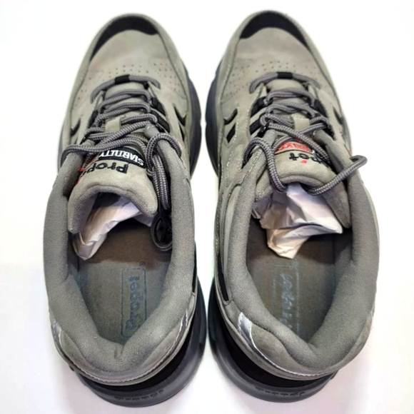 Propét Men's Stability Walker Sneaker Grey/Black Nubuck Size 9 M(D) M2034 - Picture 7 of 11